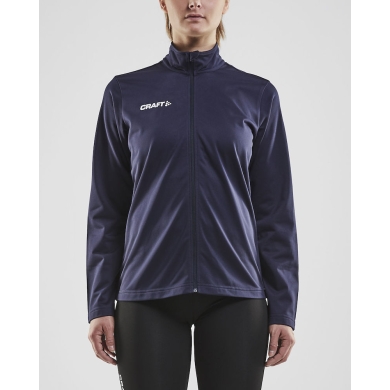 Craft Sport-Trainingsjacke Squad - ohne Seitentaschen, bequeme und funktionell - navyblau Damen